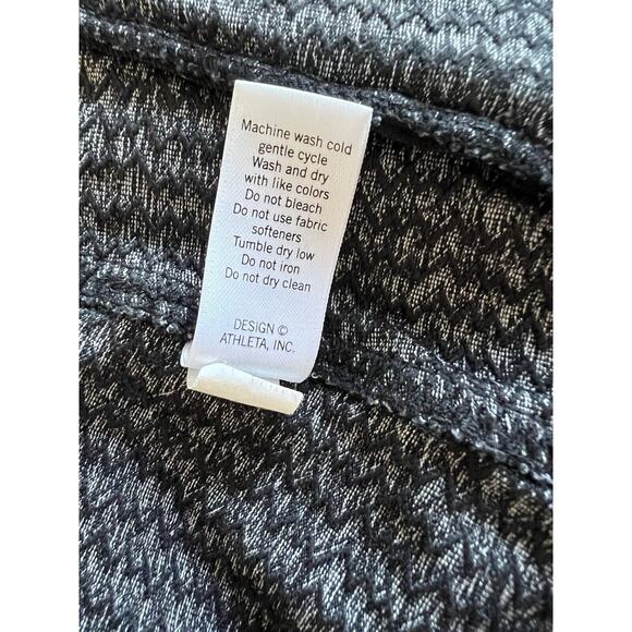 Athleta Heartbeat Hope Herringbone Form Athletic Full Zip Jacket Women’s Small - Picture 8 of 10